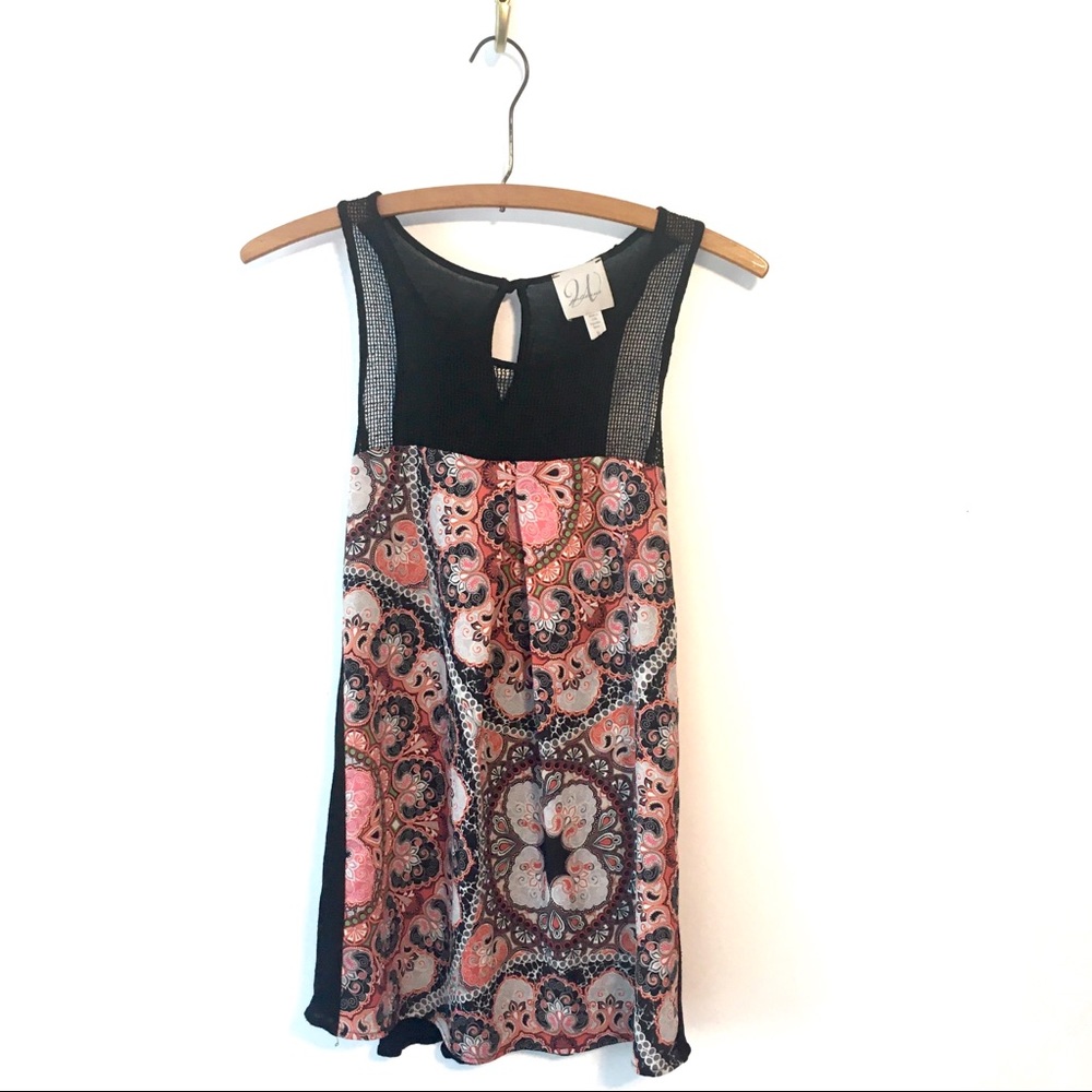Anthropologie Julienne W patterned tank